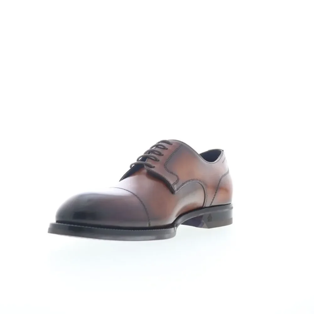 Di Bianco Mens Bersano Lined Calf Brown Shoes (NWT)